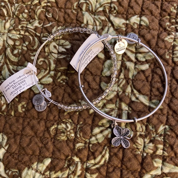 NWT 2 Alex and Ani silver Energy Bracelets - Picture 2 of 5